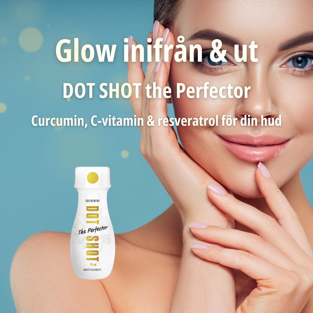 The Perfector kosttillskott med gurkmeja/curcumin, ingefära, resveratrol, amla och Vitamin C shot för hud och skönhet med god smak24-pack